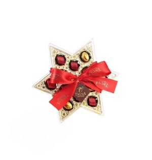 CX ESTRELA COM BOMBONS SORTIDOS P/ PRESENTE- 160 GR(13 UNID.)